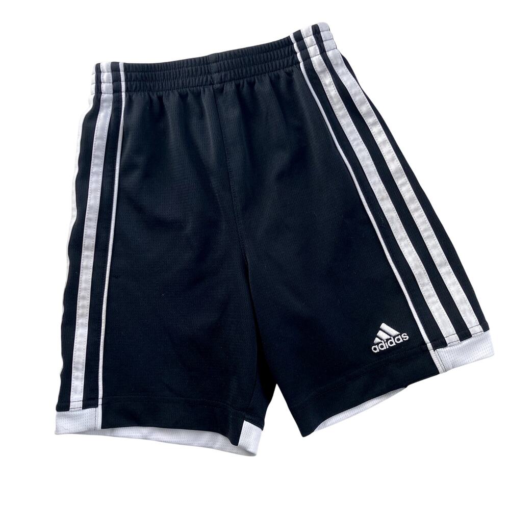 Adidas Dynamic Speed Mesh Athletic Shorts - Black White - 5